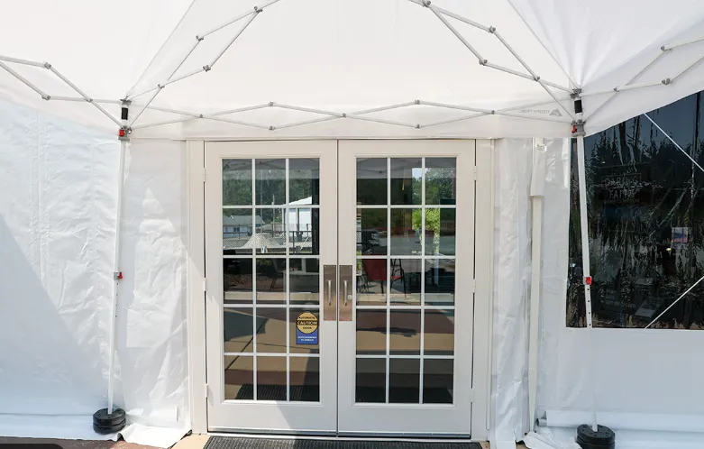 TENT DOOR - 8' DOUBLE DOOR W/WINDOW