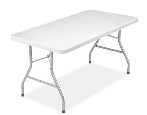 6" RECTANGULAR PLASTIC TABLE