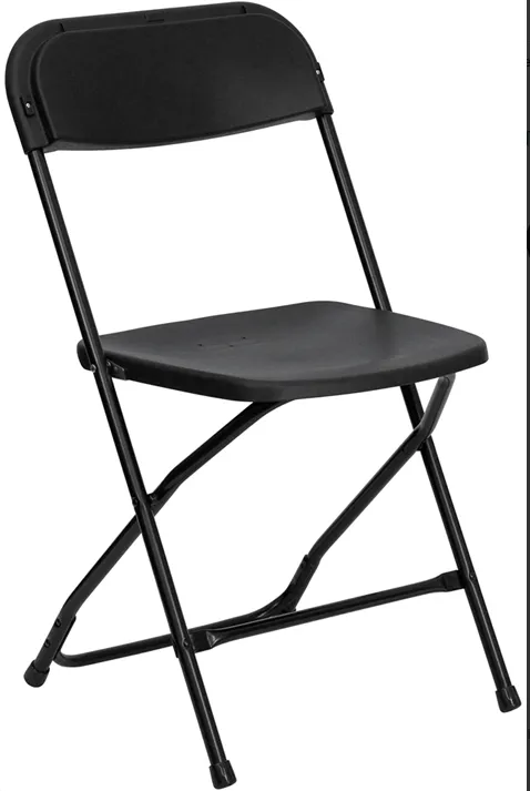 CHAIRS PLASTIC BLACK