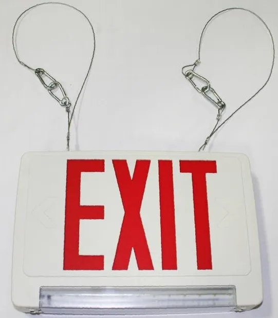 EXIT SIGN ILLUMINATED W/BATTERIES