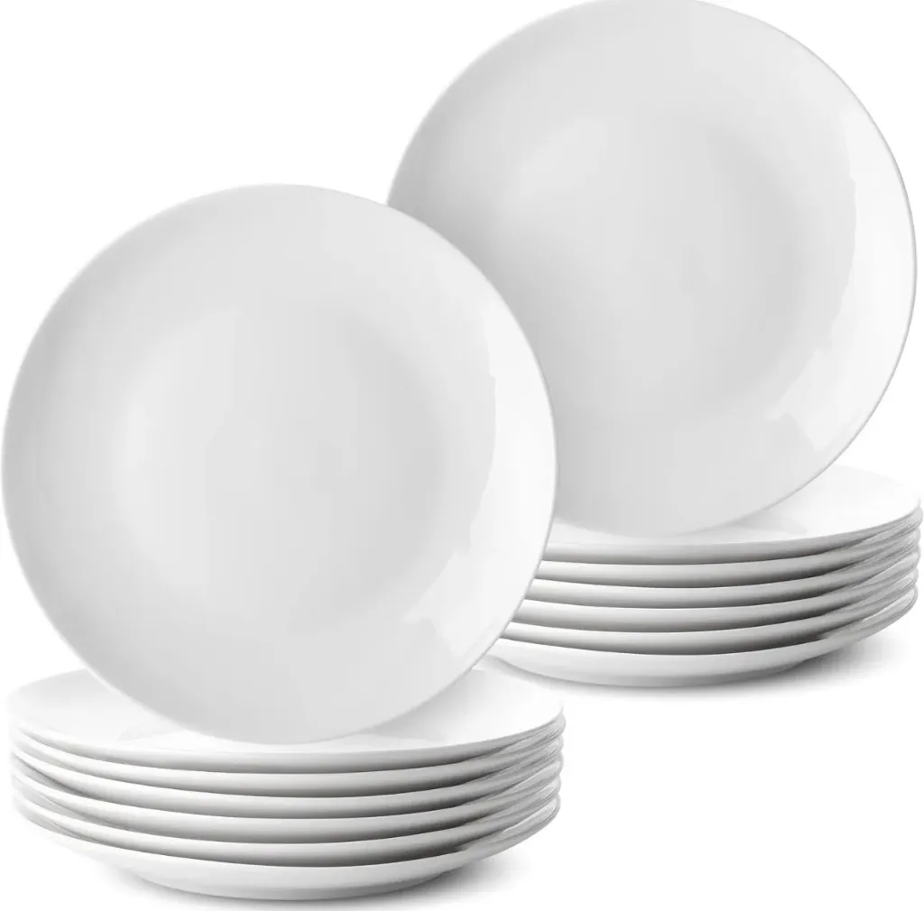 8" WHITE DESSERT PLATE
