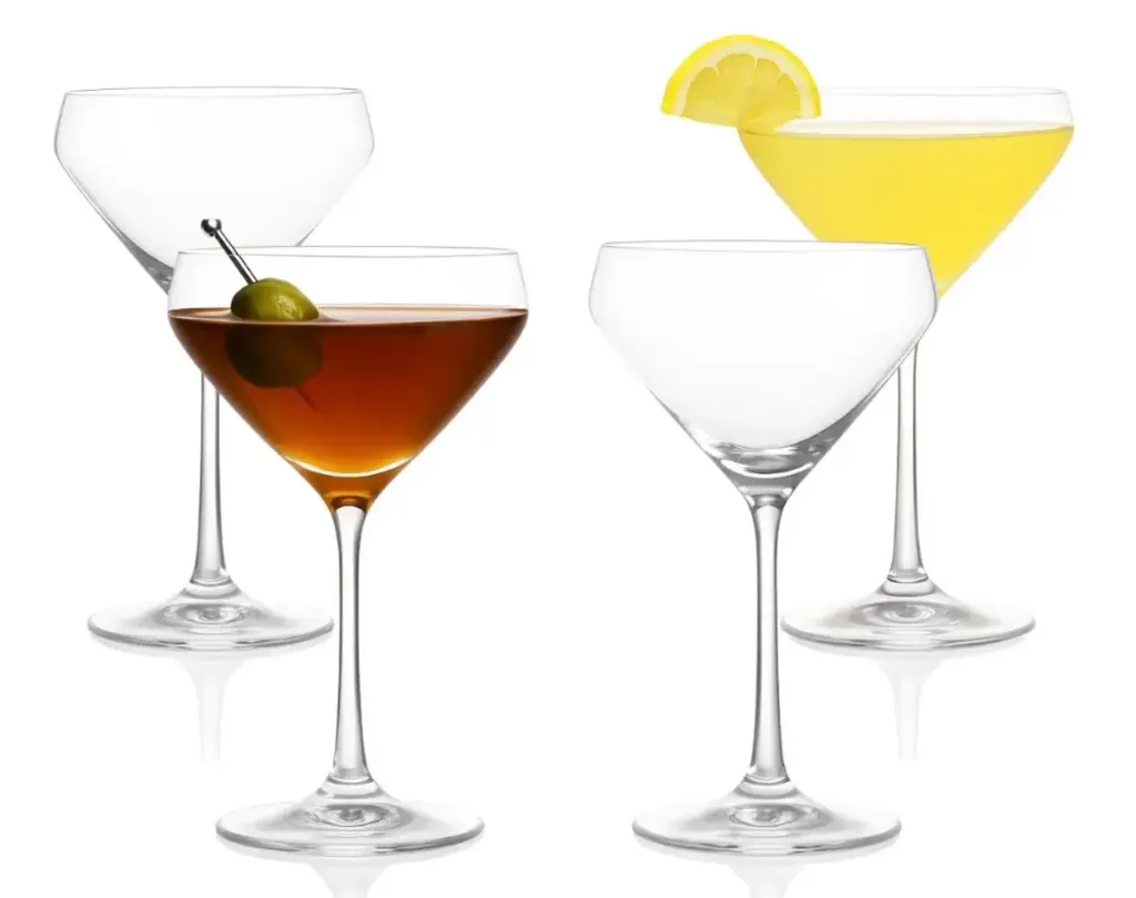 10oz MARTINI GLASS HAND BLOWN