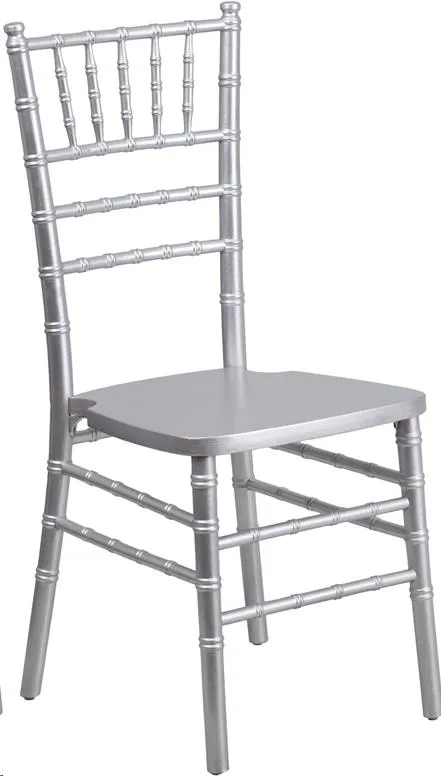 CHIAVARI CHAIR W/PAD - SILVER