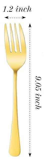 GOLD STAINLESS STEEL SALAD/DESERT FORK