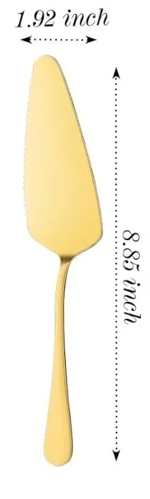 GOLD STAINLESS STEEL CAKE SERVER
