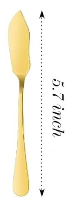 GOLD STAINLESS STEEL BUTTER KNIFE