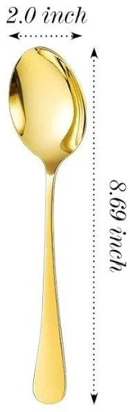 GOLD STAINLESS STEEL SPOON