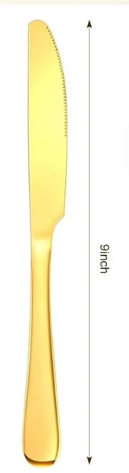 GOLD STAINLESS STEEL STEAK KNIFE
