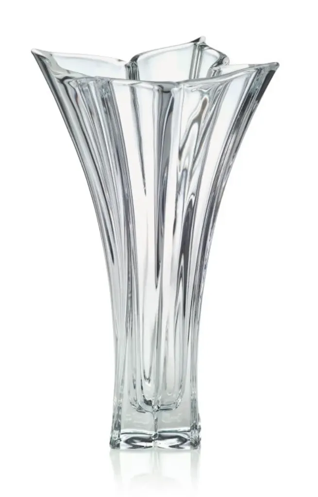 14in FLORALE CRYSTAL VASE