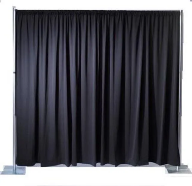 8x30 PIPE AND DRAPE - BLACK